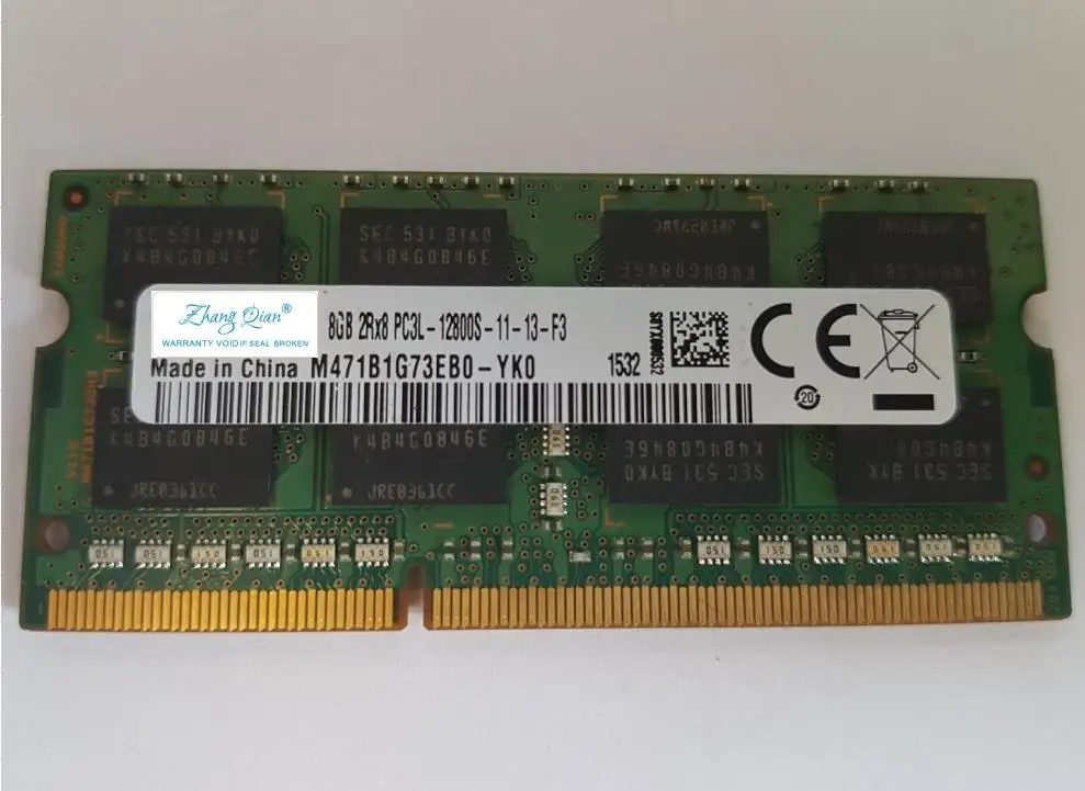 

Для 8GB 2RX8 PC3L-12800S 8G 1600 Φ