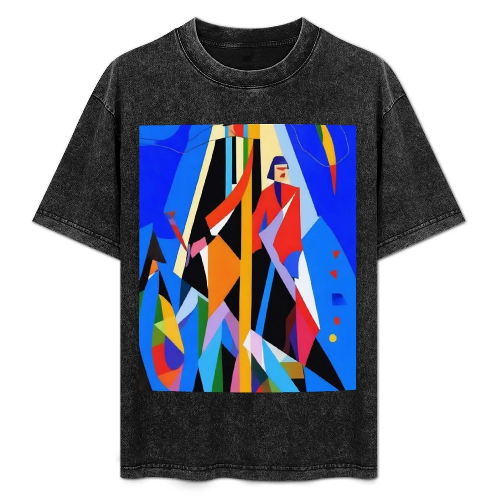 A vividly colored abstract composition T-Shirt for a boy animal prinfor boys men workout shirt