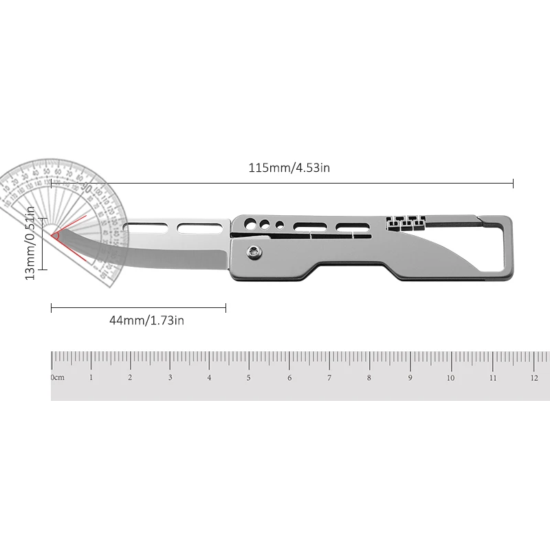 Titanium folding knives slim pocket knife pocket knife for women Keychain knife tanto folding knife small pocket knife