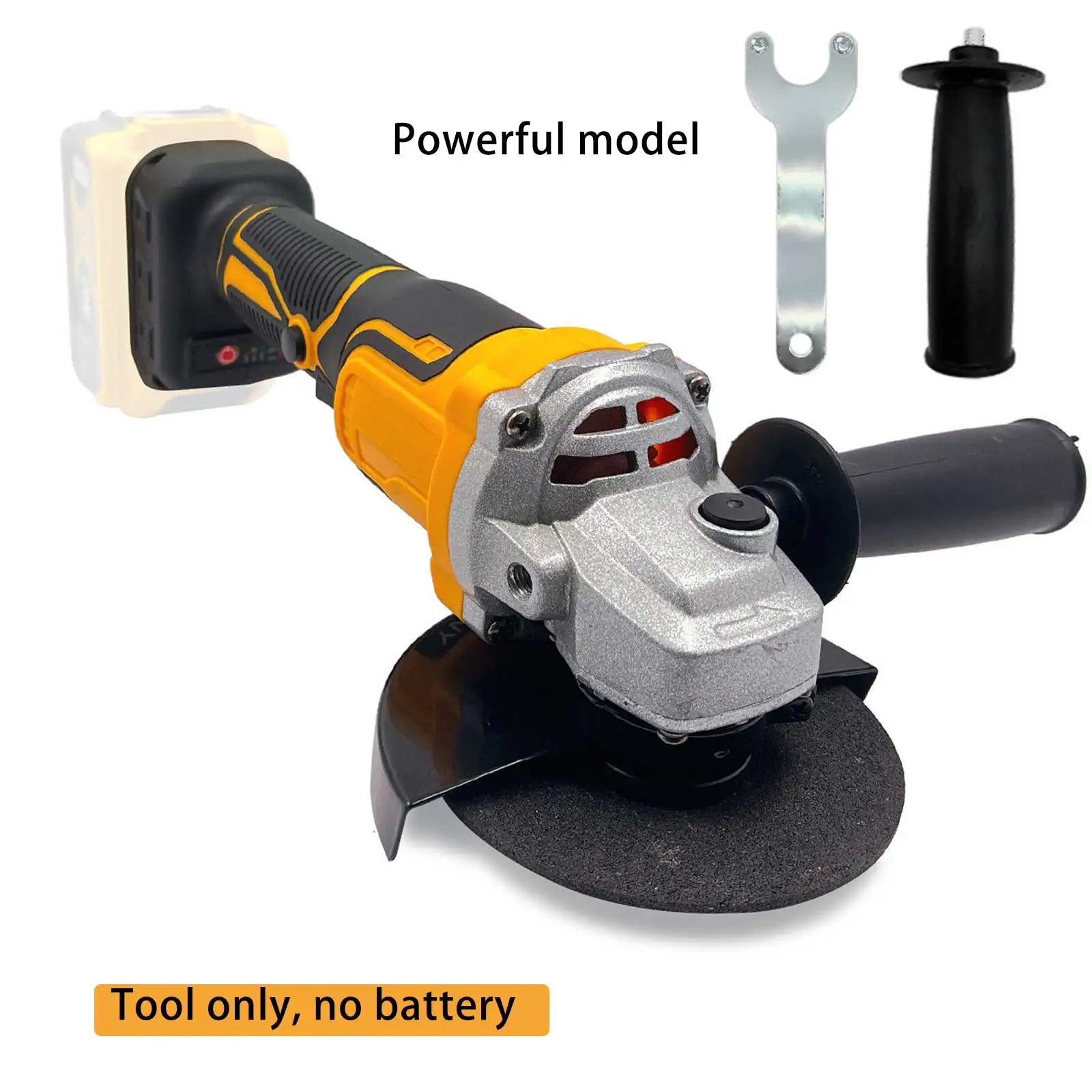 Cordless Hand Grinder, Slice Diameter 115mm Angle Grinder, Tool Angle Grinder, Car Polisher, Car Detail Grinder, Chainsaw Angle