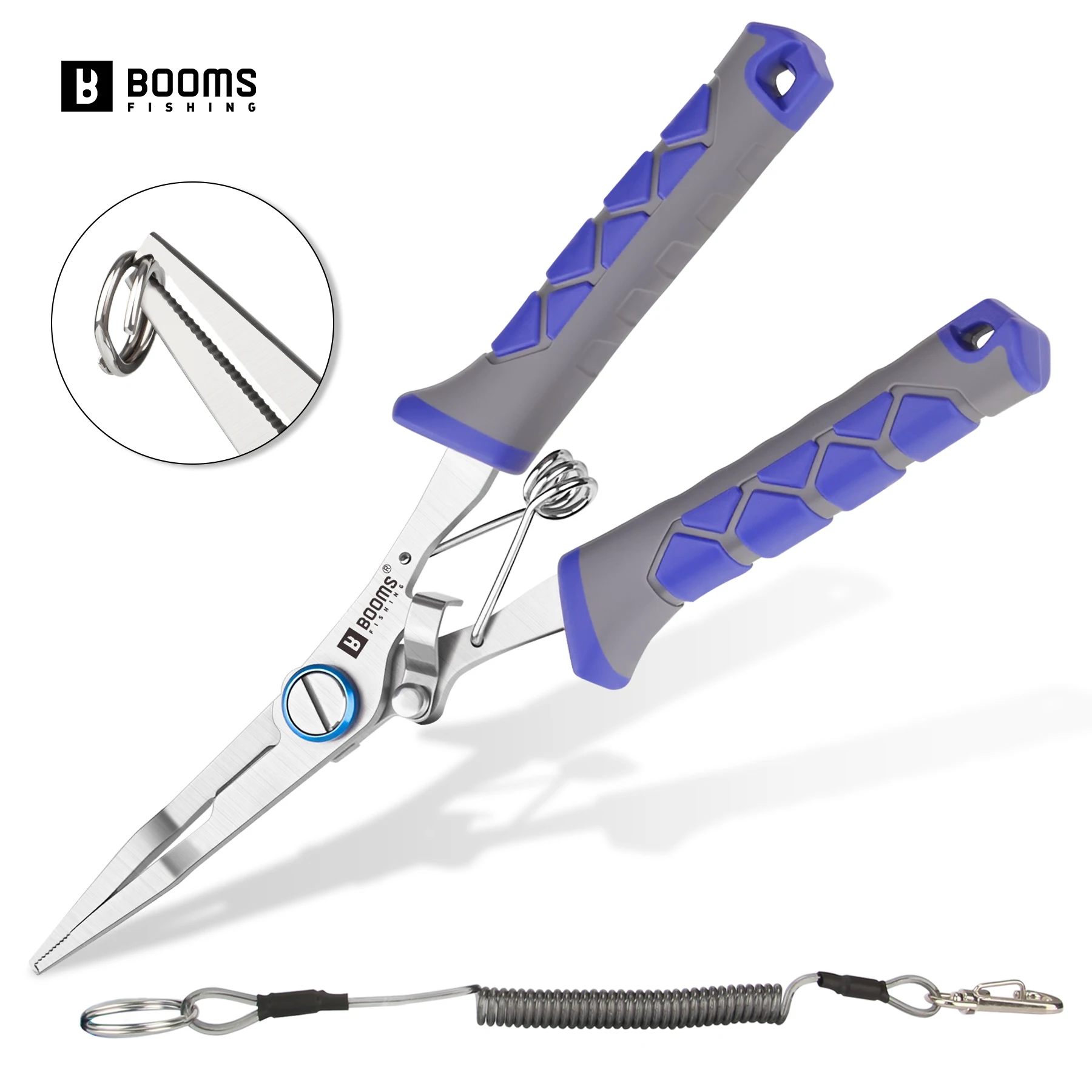 

Booms Fishing XW13 Fishing Pliers Scissors Braid Cutters 17cm Stainless Steel Fishing Split Ring Pliers Hook Remover Tools