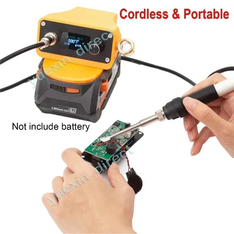 T12 Soldering Iron Cordless Soldering For RIDGID 18V Battery Electric Digital Soldering Station For DIY Appliance Watch Repair