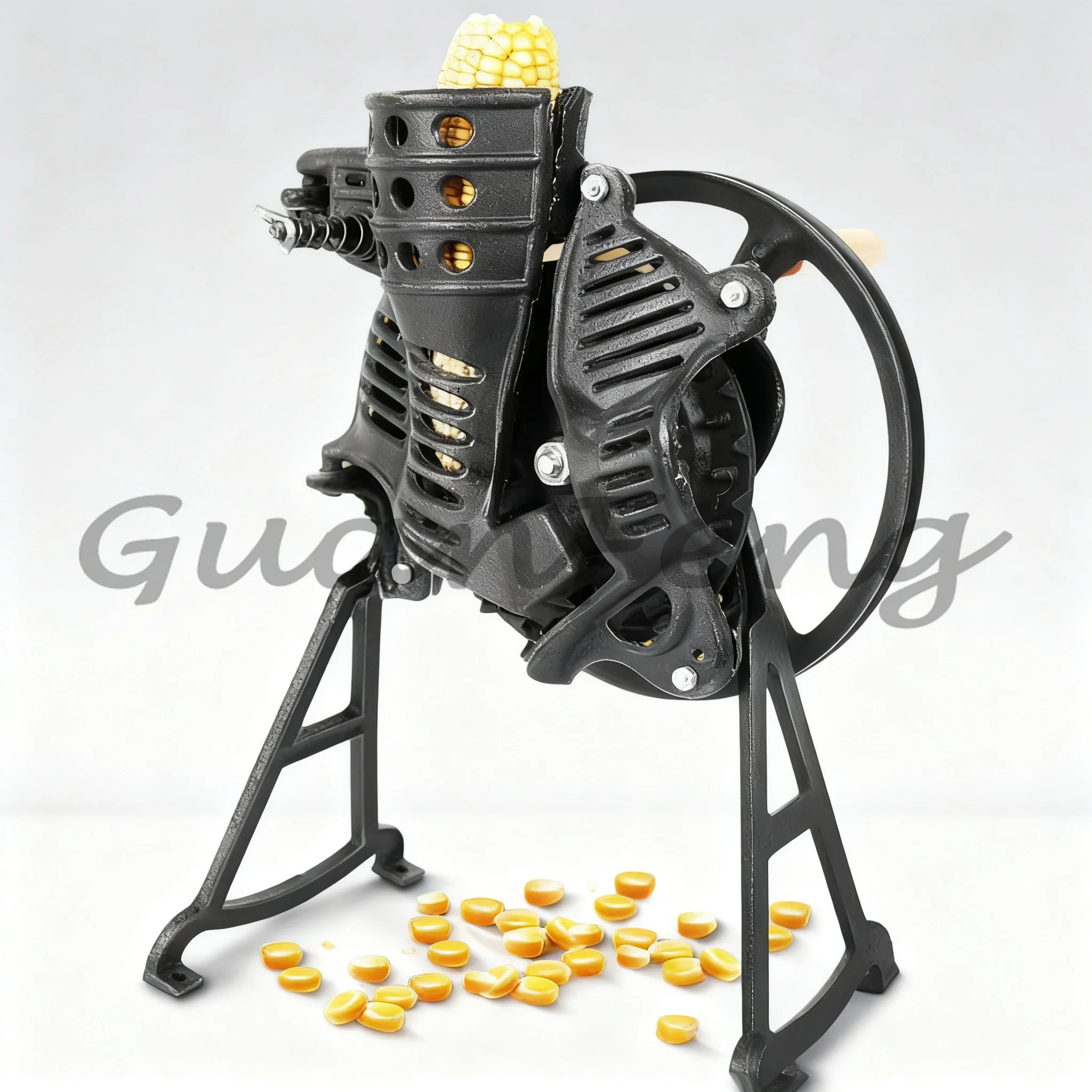 Household Small Hand Cranked Corn Sheller, New Manual & Electric Dual-purpose Corn Thresher Machine for Home Farm Use