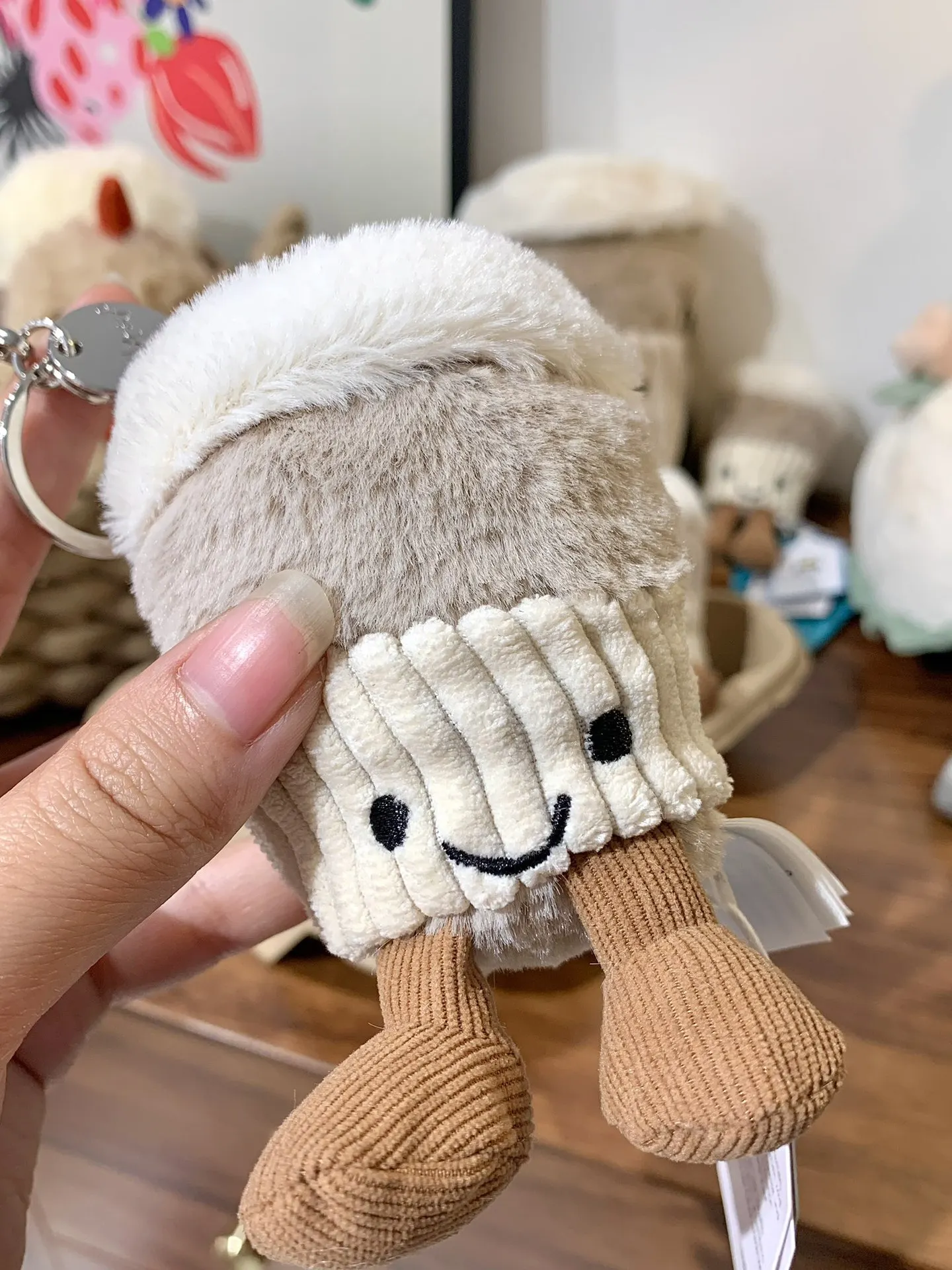 

2026 Plush Toy Doll Coffee Cup Keychain Pendant Cute Accompanying Bag Doll