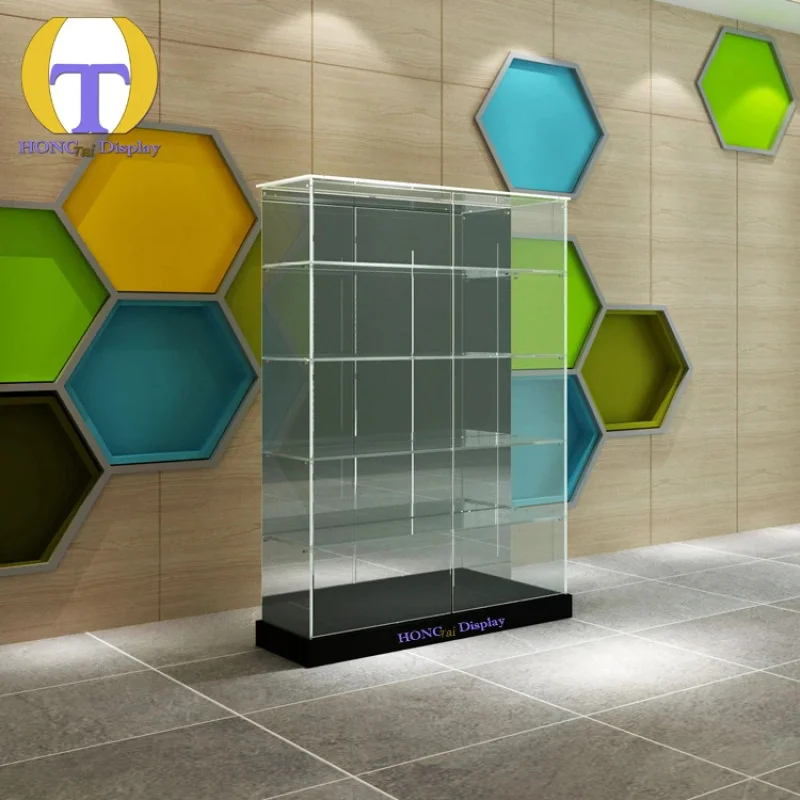 custom.HongTai Heavy Duty LED Strip Lights Rectangular Custom Dimensions Showcase Frameless Glass Counter