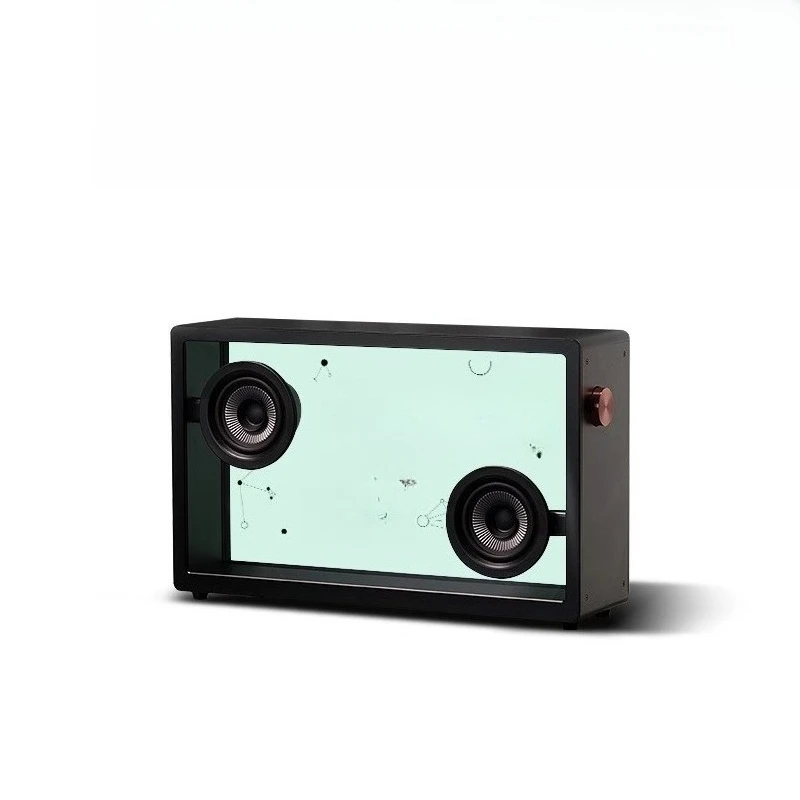 

Floating transparent lyrics speaker, Bluetooth subtitles retro home stereo