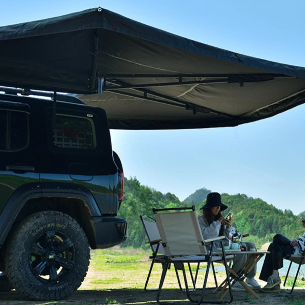 

Wholesale Custom Camping Car Side Foxwing Awning 270 Degree Foxwing Car Side Awning