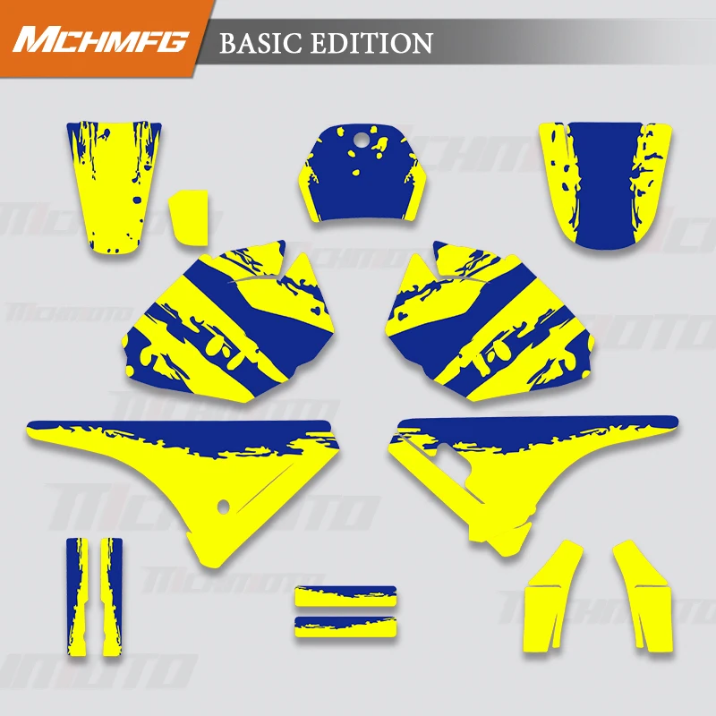  MCHMFG Motorcycle Custom Graphics Decal Sticker For YAMAHA PW80 Number Name Custom