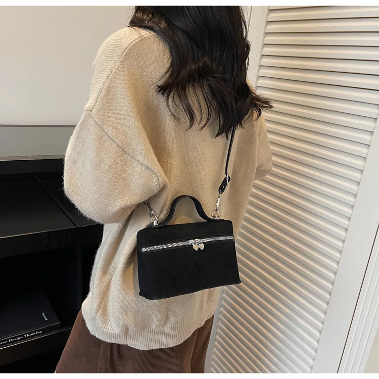 Trendige Damen-Handtasche, stilvolle Umhängetasche, Mini-Geldbörse, lässige Vintage-kleine quadratische Tasche für Ausflüge – Detail 21
