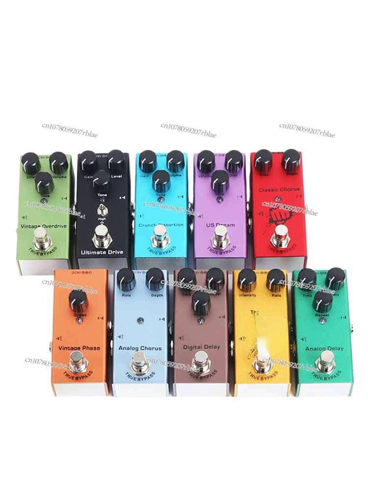 

Electric Guitar Effects Monolithic Effects Professional Mini Portable Distortion/Overload/Delay/Chorus/Vibrato