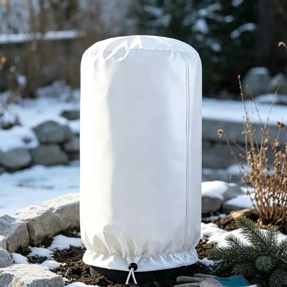 Heavy Duty Plant Frost Guard Winter Plant Protection Cover with Zipper Drawstring Reusable Frost Cloth Blanket Freeze for Garden