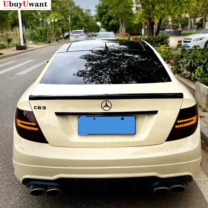 High Quality ABS Rear Spoiler Wing For Mercedes Benz C Class W204 Coupe 2 Doors C-Class C180K C200 2008-2014 Rear Spoiler