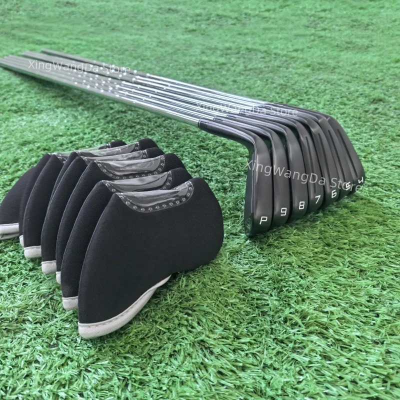 

2025New male 790 Golf Clubs black P790 Golf Irons fifth generation 7pcs 4-9P R/S/SR Flex Steel/Graphite Shaft,Taifu