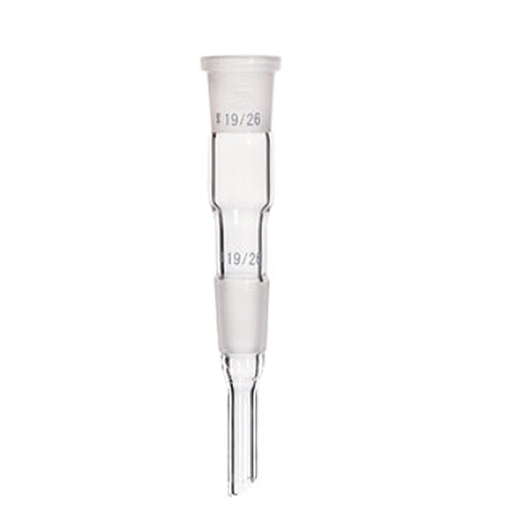 Receptor reto 19 #/24 # resistência de alta temperatura do instrumento do experimento químico da junção de vidro do calibre do laboratório