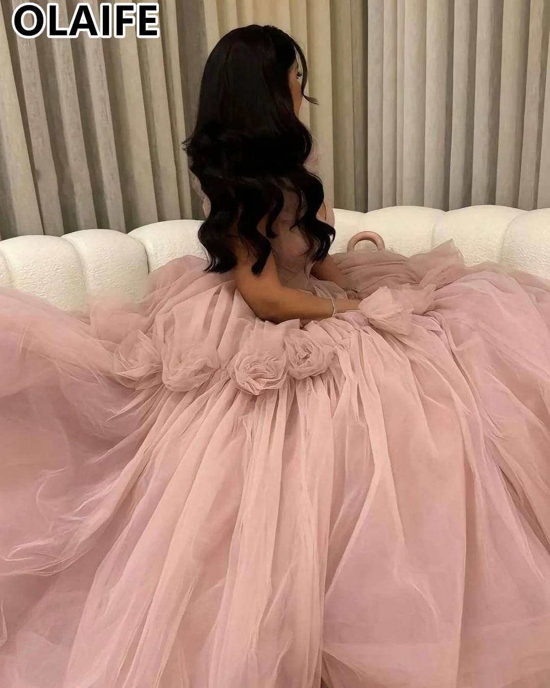 Luksusowe sukienki wieczorowe 2024 Pink Tulle vestidos de fiesta Elegancka sukienka na studniówkę Proste suknie imprezowe 2024 فساتين levenن esaبات Wee