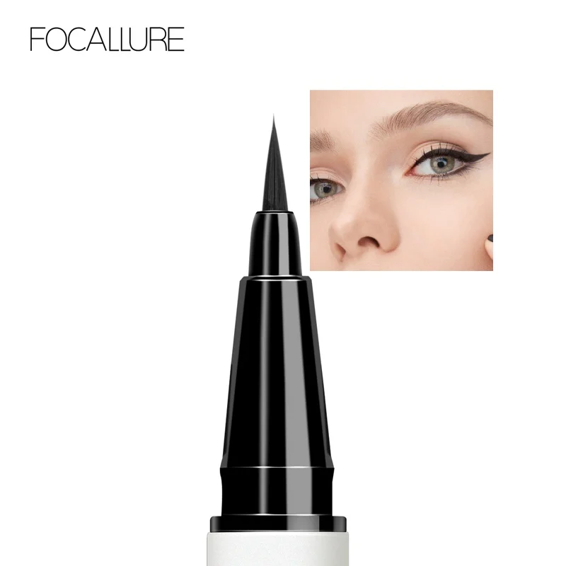 Wholesale FOCALLURE Waterproof Long-lasting Black Liquid Eyeliner Quick-Dry Smooth Eye Liner Pencil Eyes Makeup Cosmetics Tools