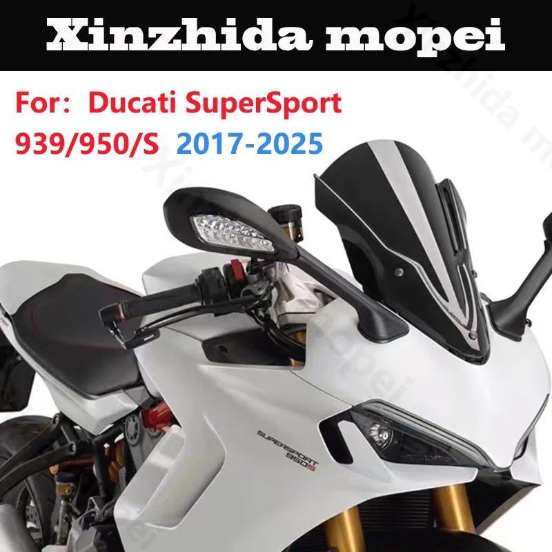 

Экран для DUCATI SuperSport 939 950 939S 950S Super Sport S 2017-2025, ветровое стекло, дефлекторы ветрового стекла, козырек, черный
