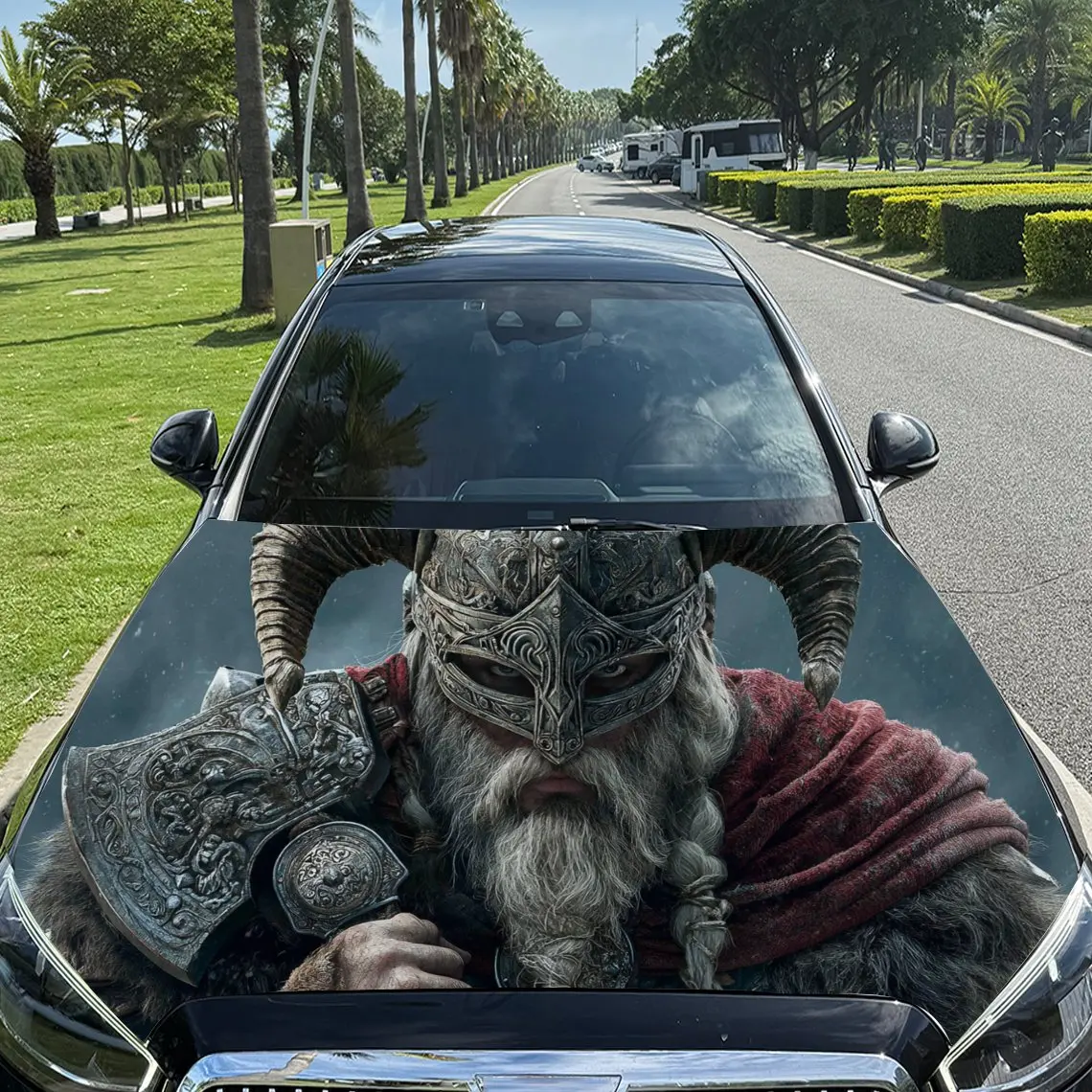 

Viking Battle Axe - Cool-Style Vinyl For Car, SUV, Truck - Auto Accessories, Car Decoration | Durable Vinyl Decal, Car Decals