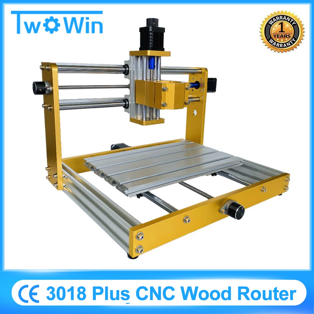 CNC 3018 Plus Metal Router Nema17/23 Stepper 52mm Spindle CNC Wood Router,Pcb Milling Machine,Craved On Metal