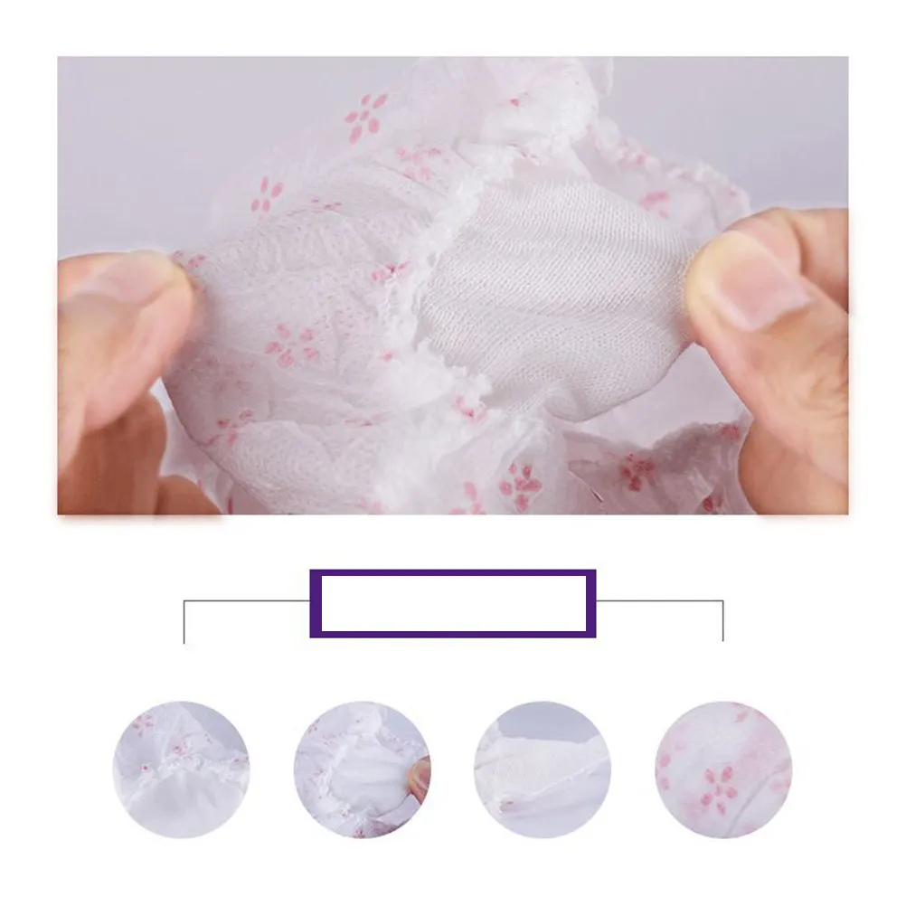 

7 шт. одноразовых трусов для беременных, высокоэластичные, дышащие, легкие, из нетканого материала, разные цвета