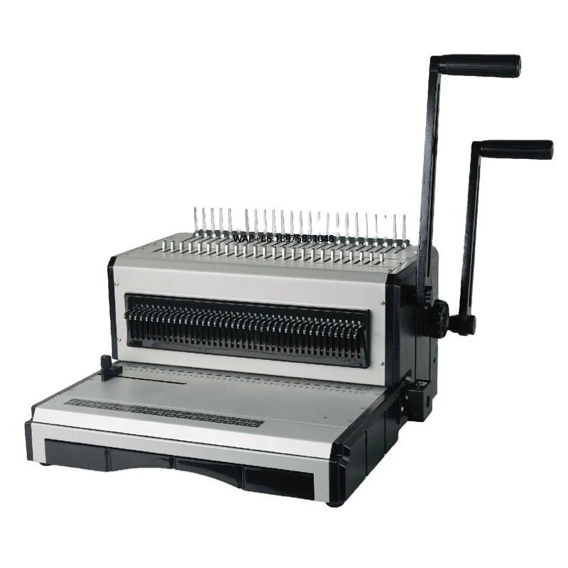 ST2960 Manual Power Multifunction Binding Machine for Plastic Ring and Wire Ring Binding Strips
