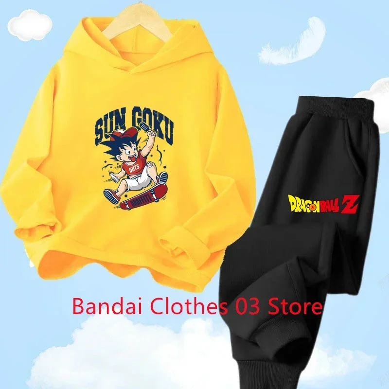 

Boy Outerwear 2 to 12 Year Tops Dragonball Sweatshirt for Children Girl Set Baby Clothes Hoodie 2024 Spring Clothing Mother Kids