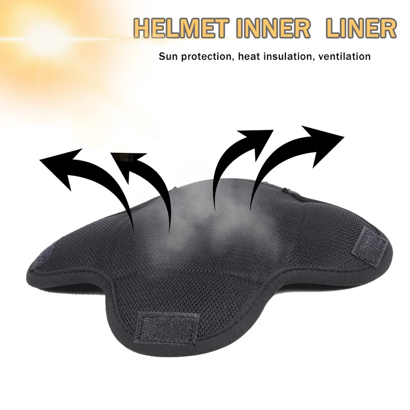 Motorcycle Helmet Insert Liner Cap Cushion Pad Quick-drying Breathable Sweat Wicking Helmet Insulation Lining Pad