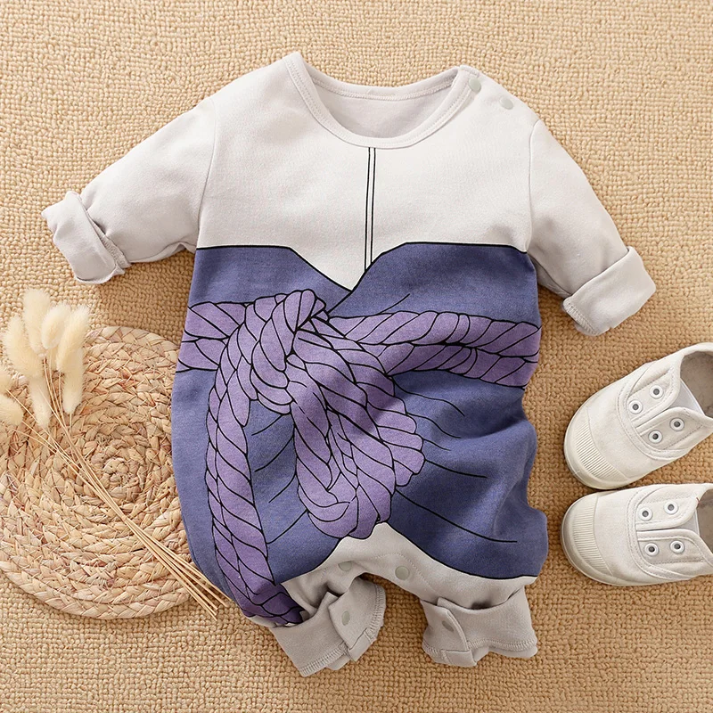 Newborn Clothes Handsome Cos-Playing Cotton Comfortable And Soft 0-18 Boys And Girls Spring AndAutumn Long Sleeved Baby Jumpsuit