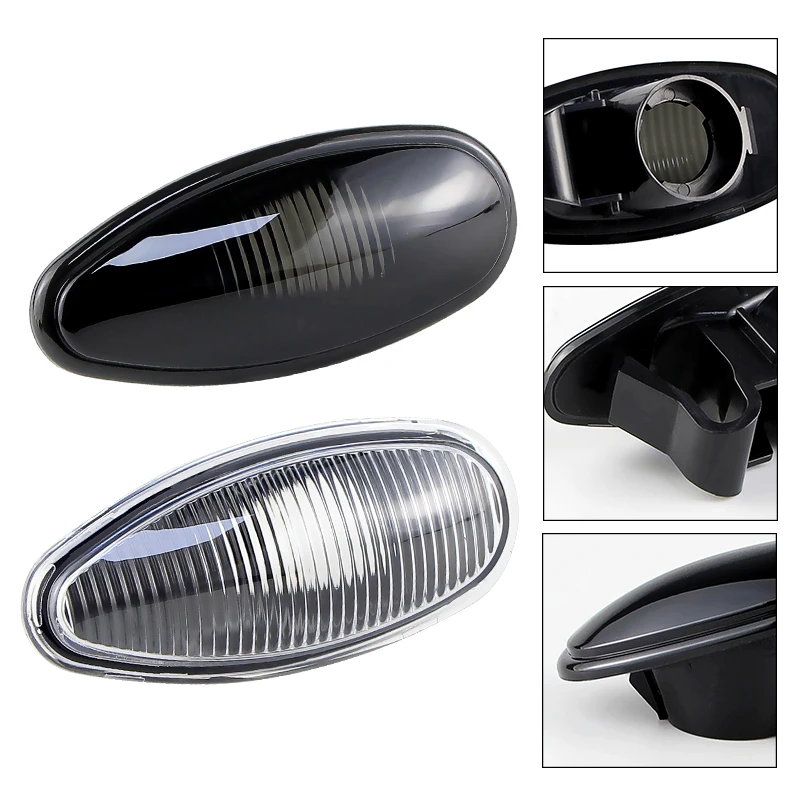 2 قطعة بدون لمبات السيارات الجانب ماركر ضوء قذائف الإسكان لميتسوبيشي أوتلاندر لانسر EVO I-Miev بيجو iOn سيتروين C-صفر