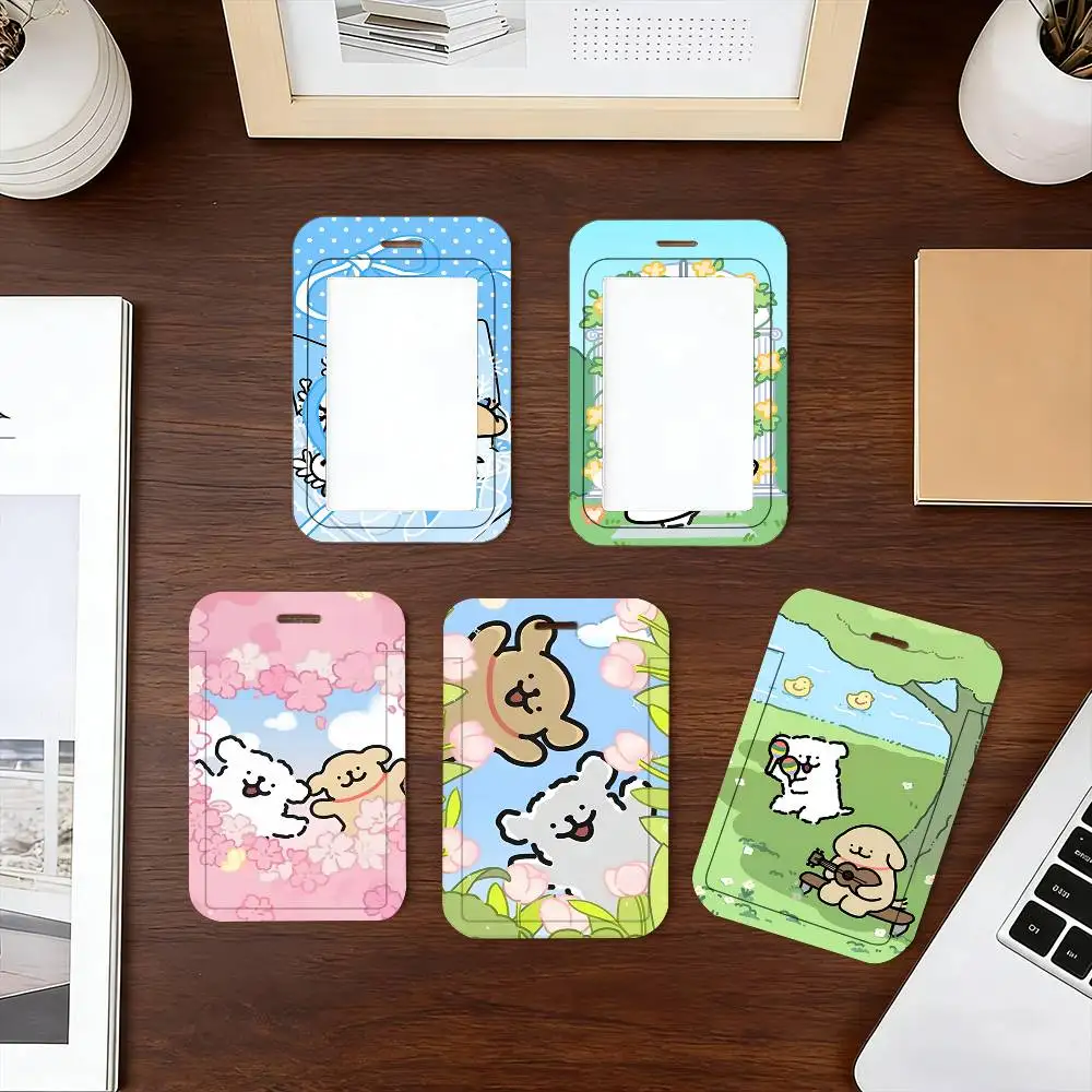 Funny M-Maltese Lanyard Card Holders Student ID Card Holders Neckband Card Holders Access Control Accessories Gifts