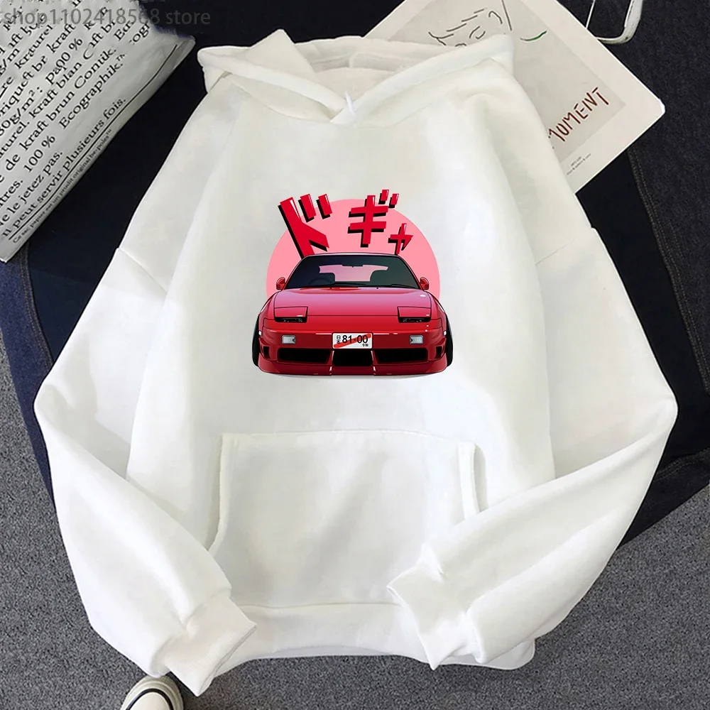 JDM Initial D Hoodies for Men Japanese Car Streetwear 180sx Graphic Sweatshirt O-neck Unisex Casual Customized Tops Y2k Hoodie