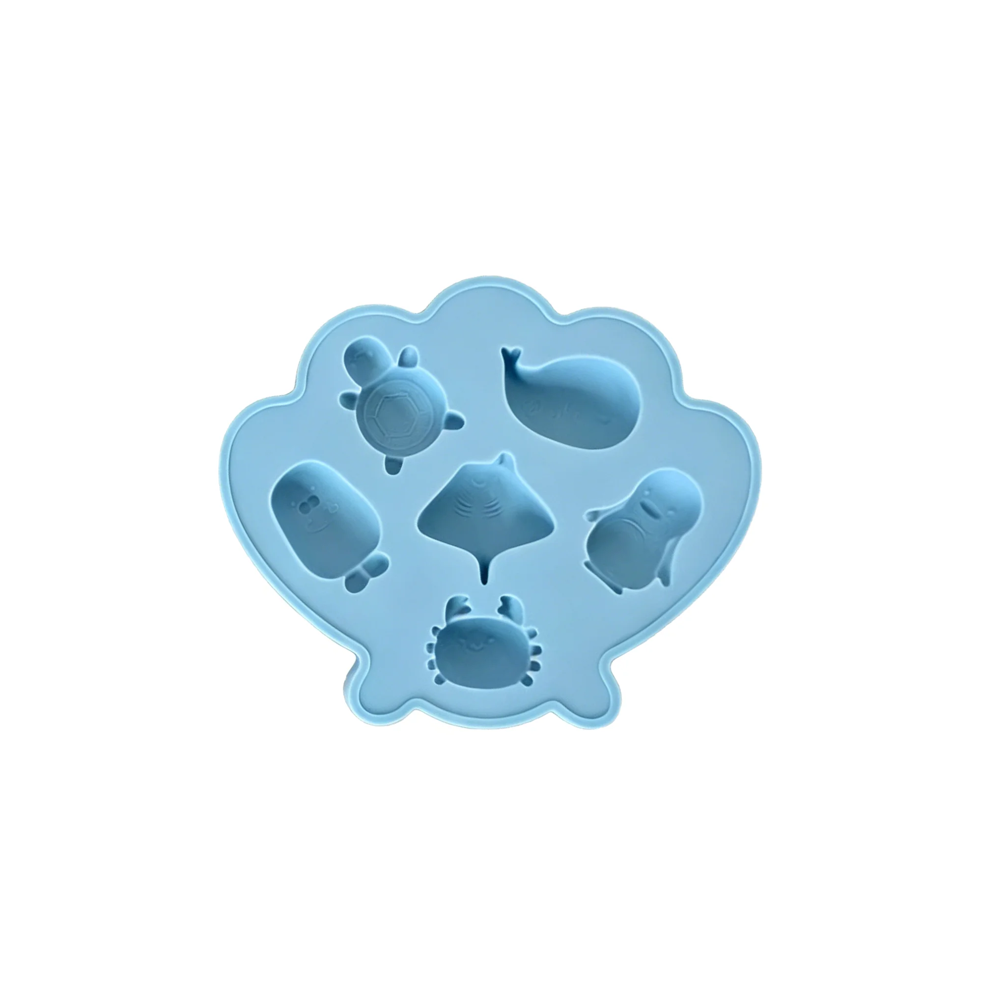 Silicone Tray Food Grade Freezer Ice Mold Marine Life Ice Mold Odorless Ocean Creature Ice Mold For Summer Gathering Kitchen
