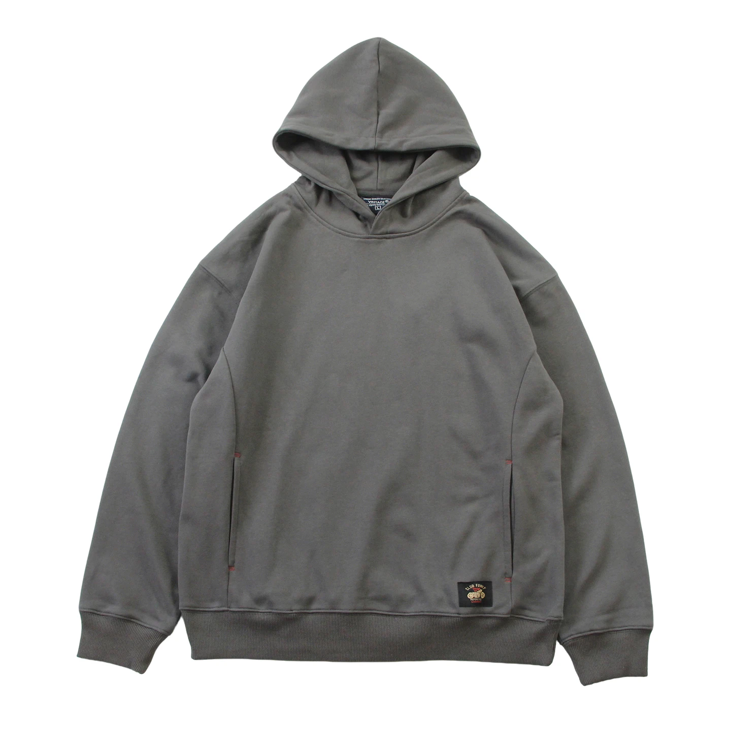 سترة بغطاء للرأس محبوكة باللون الكاكي من ريترو عامي للرجال، بلوفر فضفاض كاجوال بطبقات داخلية