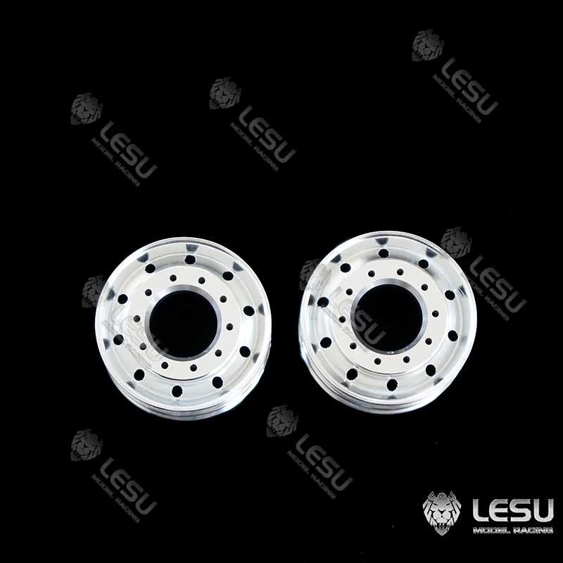 LESU 1/16 truck aluminum alloy wheel tractor head DIY German bruder flange bridge front wide wheel hub 50003