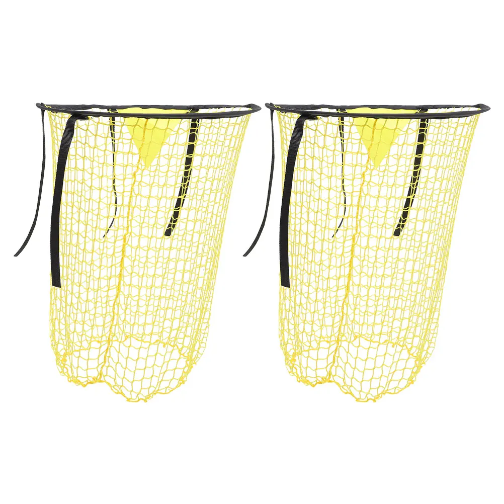 2 قطعة شبكة هدف كرة القدم قوي النايلون كرة القدم الهدف ركل شبكات المحمولة معدات رياضية صغيرة الشباب التدريب الداخلي في الهواء الطلق