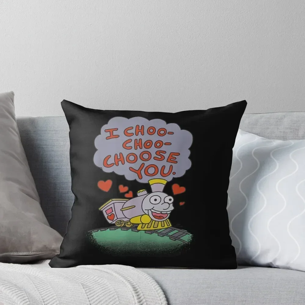 

I Choo Choo Choose You Throw Pillow ornamental pillows pillow cover christmas pillow cover luxury