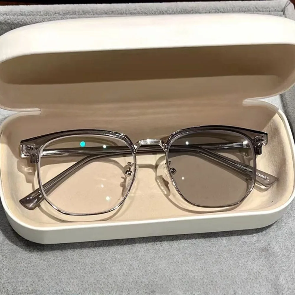 Photochrome Anti-Strahlungs-Brille, Brillen für Damen und Herren, Vintage-Brille mit Augenbrauenrahmen, modische Brillen – Detail 2