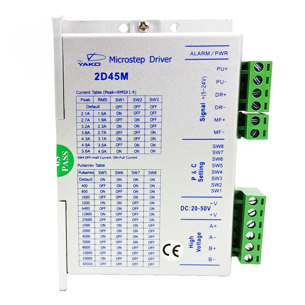 2D45M NEMA For 17/23 Two-Phase Stepping Motor Drive TEC Single-Axis Motor Controller YAKO