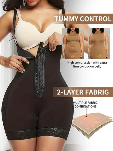 Imagen 2 del producto Faja de reloj de arena de alta compresión, entrenador de cintura, ropa interior para mujer, levantador de glúteos, pantalones cortos postoperatorios