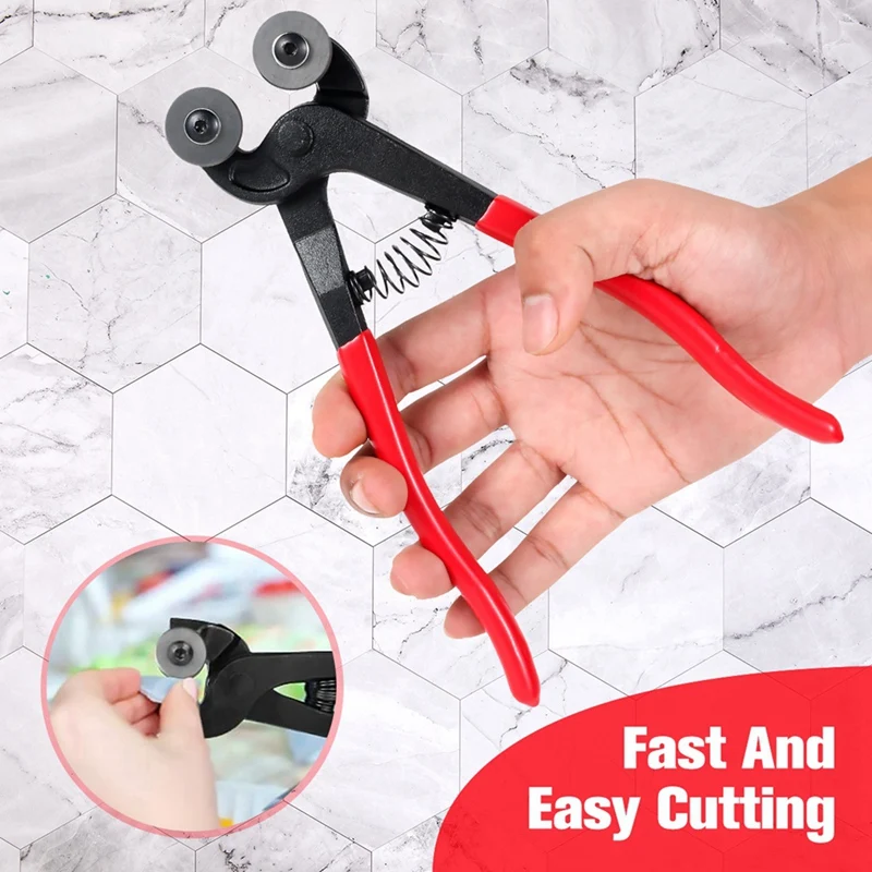 AT02-2Pcs Manual Tile Cutter Tool Mosaic Wheel Cutter Trimming Pliers For Wall Tiles