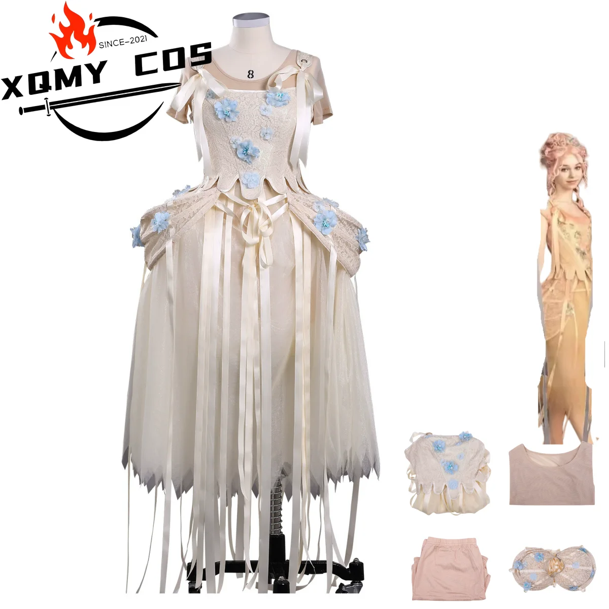 

Энид Синклер XQMovie Wednesday 2: ‌ Косплей Костюм Белое Свадебное Платье Вечерняя Юбка Женщина Сексуальный Маскарад Карнавальный Костюм