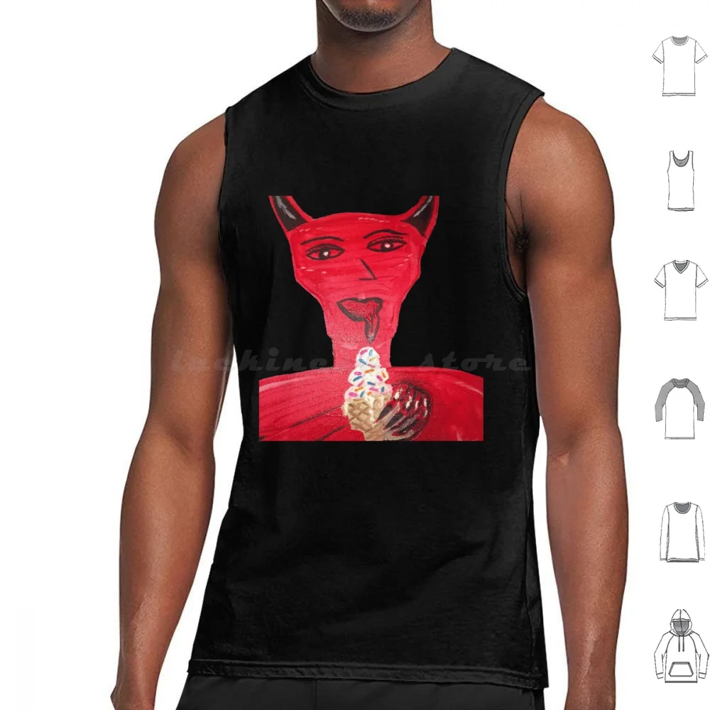 666 Flavors Tank Tops Vest Sleeveless Satanic Satan Baphomet Satanic Temple Satanist Satanism Lucifer Pentagram Devil Goat