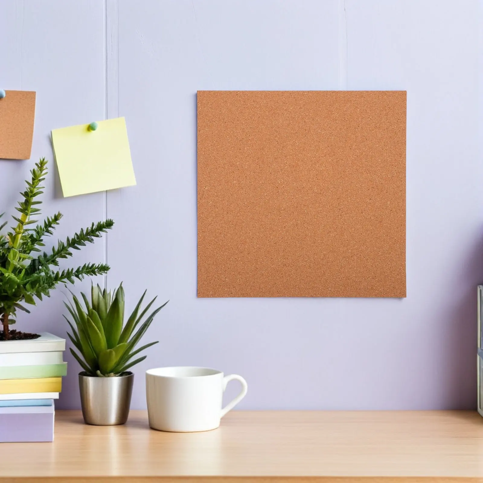 5Sheets Cork Board Wall Sheets DIY Bulletin Board for Office Classroom Photo Display Pin Message Memo Organization