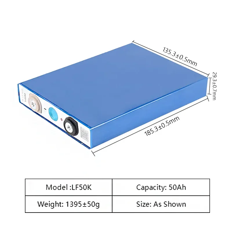 Gaiaray EVE 3.2V 50AH Lithium Iron Phosphate LF50K - LiFePo4 Battery For Home Energy Storage and Solar Battery Applications