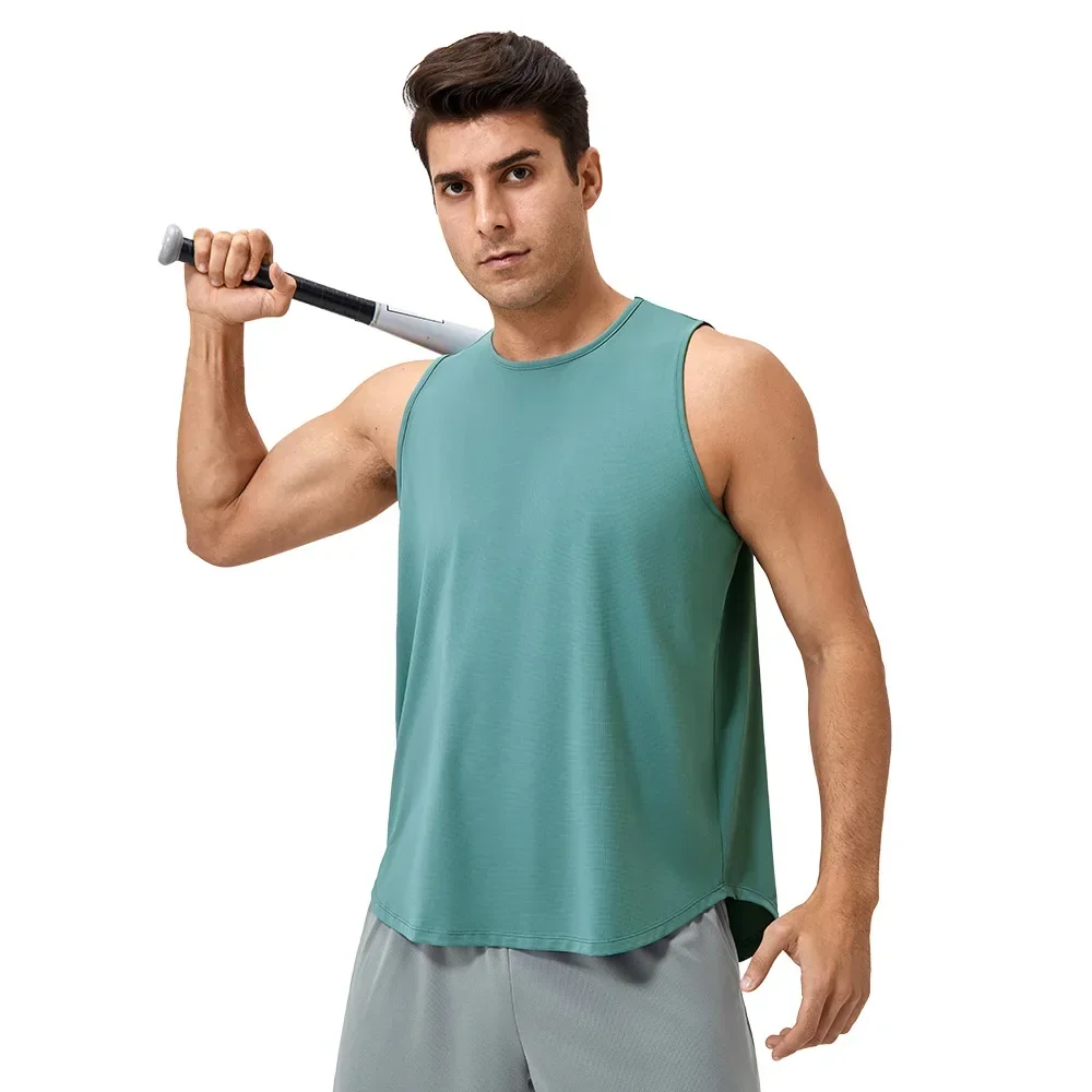 

Men Tank Top Singlet Running Shirt Summer Loose Gym Sports Top Fitness Vest Running Singlet Quick Dry Training Sleeveless Shirts