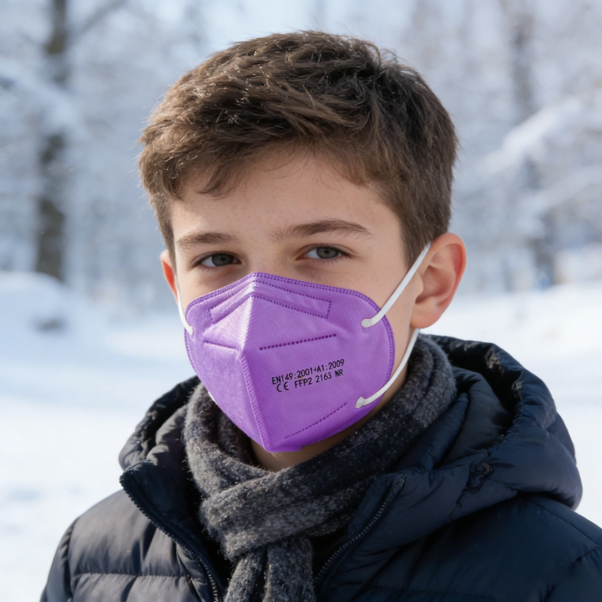 100pcs Kids FFP2 Masks CE Approved Child KN95 Mascarillas FPP2 5Layer Security Protection Mask Kids Face Masque Color FFP2 NR
