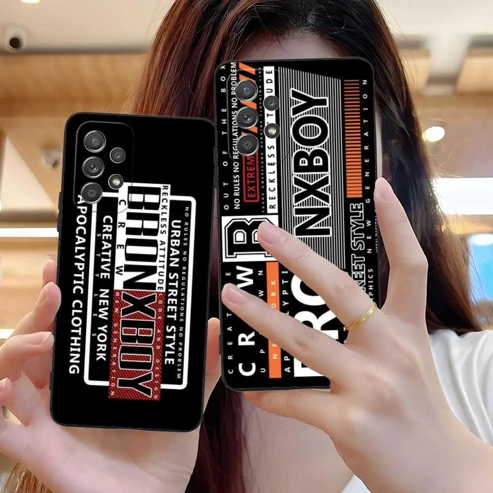 Bronx Boy Phone Case for Samsung Galaxy M55 54 42 35 34 33 32 23 22 15 14 13 12 F55 5G Soft TPU Shockproof Cover