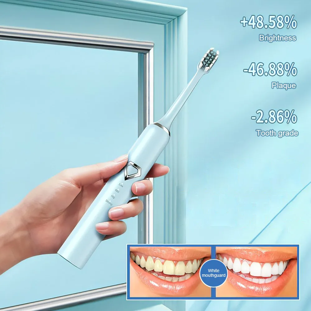 Electric Dental Scaler with Teeth Brush Head Calculus Tartar Remover Vibration Teeth Plaque Cleaner Oral Care Improve Odor