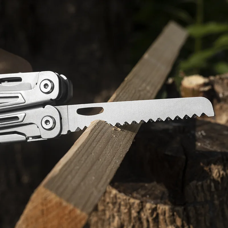 Imagem -04 - Multi Tool Folding Knife Alicate Multifuncional Sobrevivência ao ar Livre Edc Multitools Tesoura Bolso de Pesca Ferramenta de Mão 15 em 1