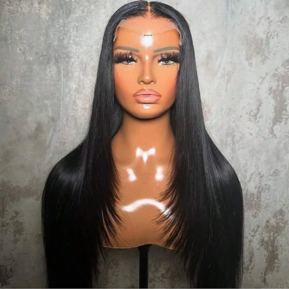 10A 30 Inch Straight Lace Front Wigs Human Hair 13x4 Transparent Lace Front Wigs for Women Pre Plucked 200 Density Straight Hair